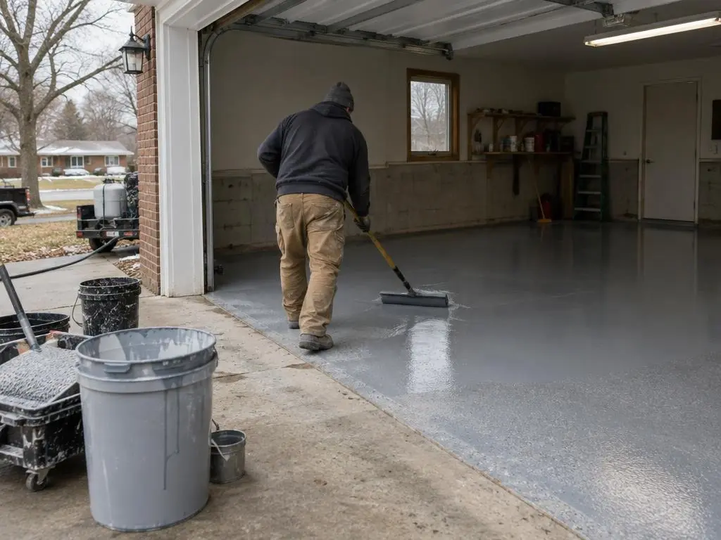 Garage Floor Coating in Topeka, KS
