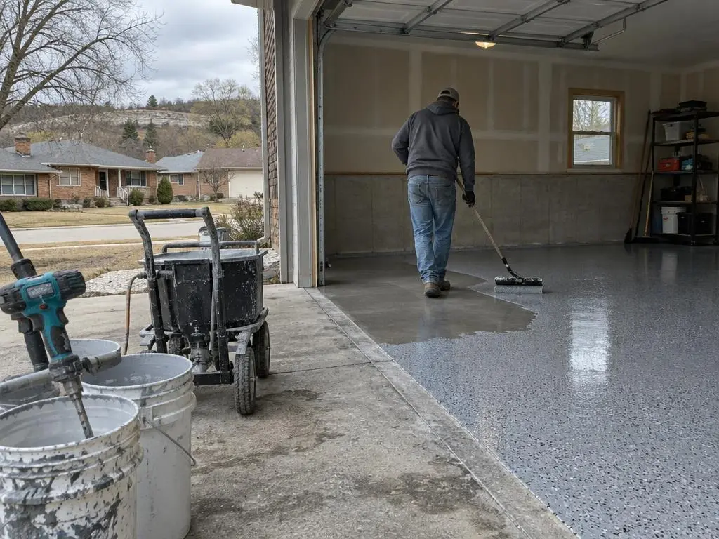 Polyaspartic Floor Coating in Topeka, KS